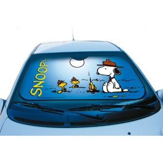 Snoopy szélvédőtakaró hővédős, tábortűz