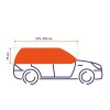 Audi A1 autótakaró félponyva, szélvédőtakaró, fagyvédő 275-295 x 75 cm 