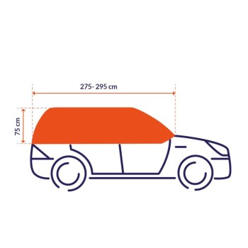 Hyundai i20 autótakaró félponyva, szélvédőtakaró, fagyvédő 275-295 x 75 cm