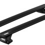 Tetőcsomagtartó Dacia Duster 2014-2017 Thule WingBar Evo Black, tetősínes