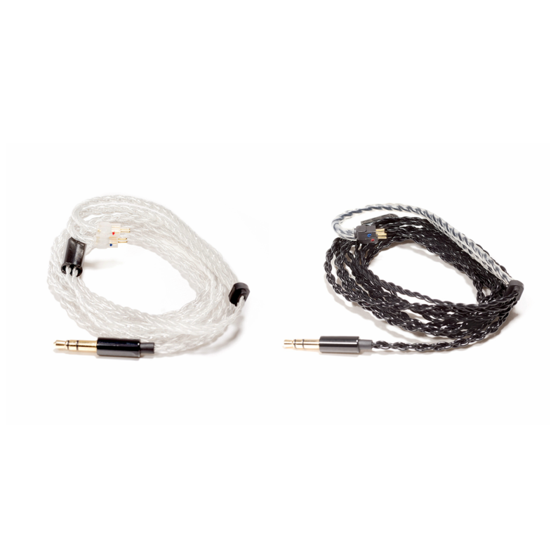 Vision Ears fülhallgató kábel (átlátszó, fekete)